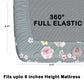 CHHAVI INDIA 210 TC Microfiber Double Fitted  Size Printed Bedsheet with pillow covers