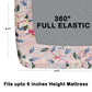 CHHAVI INDIA 210 TC Microfiber Double Fitted  Size Printed Bedsheet with pillow covers