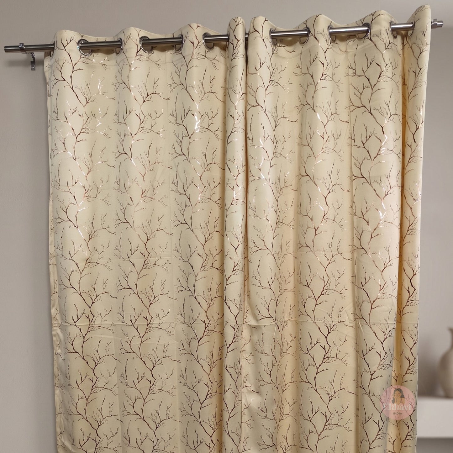 CHHAVI INDIA DESIGNER PRINTED BLACKOUT DOOR CURTAIN PACK OF 2