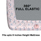 CHHAVI INDIA 210 TC Microfiber Waterproof Printed Fitted (Elastic) Bedsheet