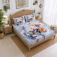 CHHAVI INDIA 210 TC Microfiber Printed King Size Bedsheet With 2 Pillow Covers
