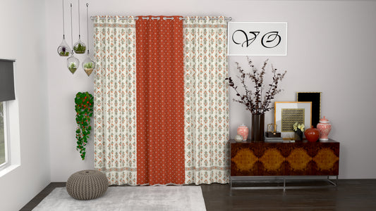 1 Orange Curtain