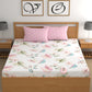 CHHAVI INDIA 210 TC Microfiber Printed Double Bedsheet With Pillow Covers