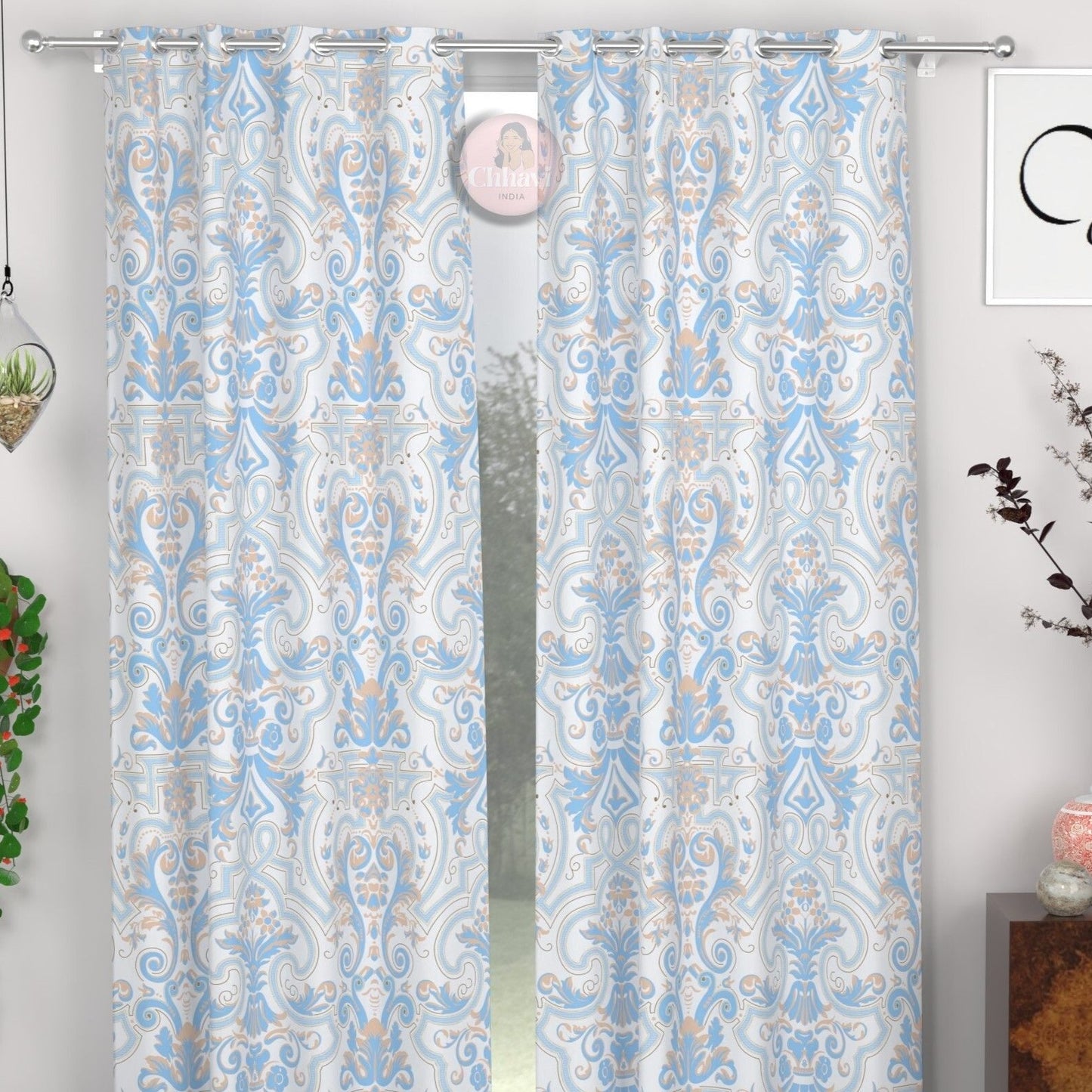 CHHAVI INDIA DESIGNER PRINTED DOOR CURTAIN PACK OF 2