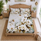 CHHAVI INDIA 210 TC Microfiber Printed King Size Bedsheet With 2 Pillow Covers