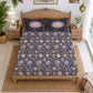 CHHAVI INDIA 210 TC Microfiber Printed King Size Bedsheet With 2 Pillow Covers