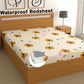 CHHAVI INDIA 210 TC Microfiber Waterproof Printed Fitted (Elastic) Bedsheet