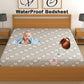 CHHAVI INDIA 210 TC Microfiber Waterproof Printed Fitted (Elastic) Bedsheet