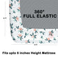 CHHAVI INDIA 210 TC Microfiber Waterproof Printed Fitted (Elastic) Bedsheet