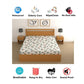 CHHAVI INDIA 210 TC Microfiber Waterproof Printed Fitted (Elastic) Bedsheet
