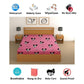 CHHAVI INDIA 210 TC Microfiber Waterproof Printed Fitted (Elastic) Bedsheet