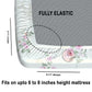 CHHAVI INDIA 210 TC Microfiber Fitted Double Size Printed Bedsheet With 2 Pillow covers