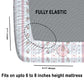CHHAVI INDIA 210 TC Microfiber Double Fitted  Size Printed Bedsheet