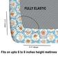 CHHAVI INDIA 210 TC Microfiber Fitted Double Size Printed Bedsheet With 2 Pillow covers