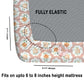 CHHAVI INDIA 210 TC Microfiber Fitted Double Size Printed Bedsheet With 2 Pillow covers
