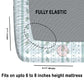 CHHAVI INDIA 210 TC Microfiber Double Fitted  Size Printed Bedsheet