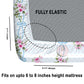 CHHAVI INDIA 210 TC Microfiber Double Fitted  Size Printed Bedsheet
