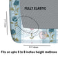 CHHAVI INDIA 210 TC Microfiber Double Fitted  Size Printed Bedsheet