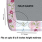 CHHAVI INDIA 210 TC Microfiber Double Fitted  Size Printed Bedsheet