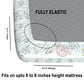 CHHAVI INDIA 210 TC Microfiber Fitted Double Size Printed Bedsheet With 2 Pillow covers