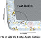 CHHAVI INDIA 210 TC Microfiber Double Fitted  Size Printed Bedsheet