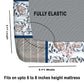 CHHAVI INDIA 210 TC Microfiber Double Fitted  Size Printed Bedsheet