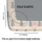 CHHAVI INDIA 210 TC Microfiber Fitted Double Size Printed Bedsheet With 2 Pillow covers