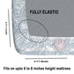 CHHAVI INDIA 210 TC Microfiber Fitted Double Size Printed Bedsheet With 2 Pillow covers