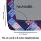 CHHAVI INDIA 210 TC Microfiber Double Fitted  Size Printed Bedsheet