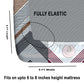CHHAVI INDIA 210 TC Microfiber Double Fitted  Size Printed Bedsheet