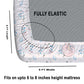 CHHAVI INDIA 210 TC Microfiber Fitted Double Size Printed Bedsheet With 2 Pillow covers