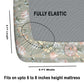 CHHAVI INDIA 210 TC Microfiber Fitted Double Size Printed Bedsheet With 2 Pillow covers