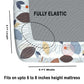 CHHAVI INDIA 210 TC Microfiber Fitted Double Size Printed Bedsheet With 2 Pillow covers