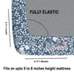 CHHAVI INDIA 210 TC Microfiber Fitted Double Size Printed Bedsheet With 2 Pillow covers