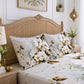 CHHAVI INDIA 210 TC Microfiber Printed King Size Bedsheet With 2 Pillow Covers