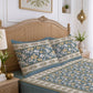 CHHAVI INDIA 210 TC Microfiber Printed King Size Bedsheet With 2 Pillow Covers