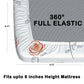 CHHAVI INDIA 210 TC Microfiber Double Fitted  Size Printed Bedsheet with pillow covers
