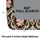CHHAVI INDIA 210 TC Microfiber Double Fitted  Size Printed Bedsheet with pillow covers