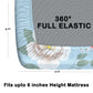 CHHAVI INDIA 210 TC Microfiber Double Fitted  Size Printed Bedsheet with pillow covers