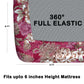 CHHAVI INDIA 210 TC Microfiber Double Fitted  Size Printed Bedsheet with pillow covers
