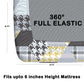 CHHAVI INDIA 210 TC Microfiber Double Fitted  Size Printed Bedsheet with pillow covers