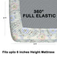 CHHAVI INDIA 210 TC Microfiber Double Fitted  Size Printed Bedsheet with pillow covers