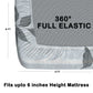 CHHAVI INDIA 210 TC Microfiber Double Fitted  Size Printed Bedsheet with pillow covers