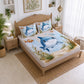 CHHAVI INDIA 210 TC Microfiber Printed King Size Bedsheet With 2 Pillow Covers