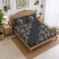 CHHAVI INDIA 210 TC Microfiber Printed King Size Bedsheet With 2 Pillow Covers