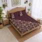 CHHAVI INDIA 210 TC Microfiber Printed King Size Bedsheet With 2 Pillow Covers