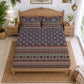 CHHAVI INDIA 210 TC Microfiber Printed King Size Bedsheet With 2 Pillow Covers