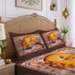 CHHAVI INDIA 210 TC Microfiber Printed King Size Bedsheet With 2 Pillow Covers