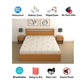 CHHAVI INDIA 210 TC Microfiber Waterproof Printed Fitted (Elastic) Bedsheet
