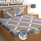 210 TC Microfiber Double Printed Fitted Bedsheet
